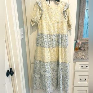English Factory floral maxi dress